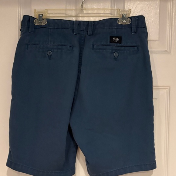 Vans Men's Teal Flat Front Shorts - Picture 5 of 6